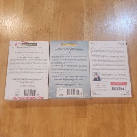 Liane Moriarty Romance Suspense Fiction Paperback 3 Books Bundle - Picture 2 of 6